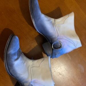 Freebird Blue Multi Ankle Boots